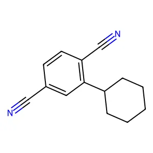 2-环己基-1,4-苯二甲腈 structure