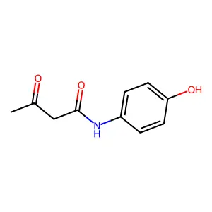 N-(4-羟基苯基)-3-氧代丁酰胺 structure