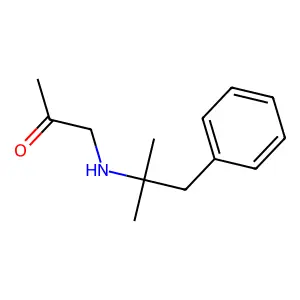 1-((1,1-Dimethyl-2-phenylethyl)amino)-2-propanone structure
