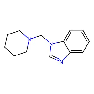 N-(Piperidinomethyl)benzimidazole structure