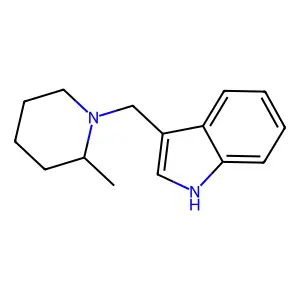 Indole, 3-((2-methylpiperidino)methyl)- structure