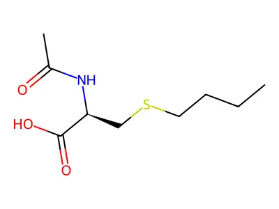 L-Cysteine, N-acetyl-S-butyl- structure