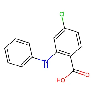 4-Chloro-2-(phenylamino)benzoic acid structure