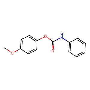 p-Methyoxyphenol carbanilate structure