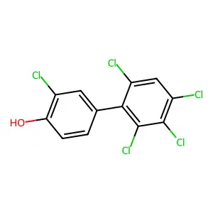 2',3,3',4',6'-Pentachloro-4-biphenylol structure