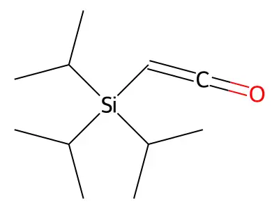 Ethenone, [tris(1-methylethyl)silyl]- structure