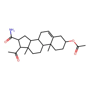 16-carbamoyl-20-oxopregn-5-en-3-yl acetate structure