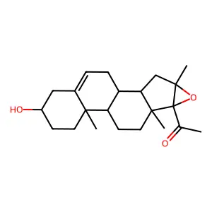 16beta-Methyl-16alpha,17alpha-epoxypregnenolone structure