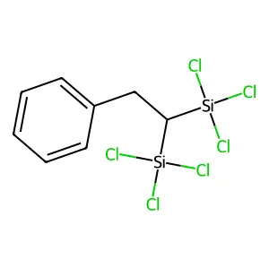 Benzene, [2,2-bis(trichlorosilyl)ethyl]- structure