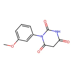 1-(3-Methoxyphenyl)-1,3-diazinane-2,4,6-trione structure