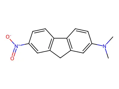 2-Dimethylamino-7-nitrofluorene structure