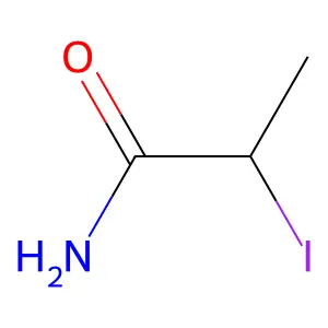 2-Iodopropanamide structure