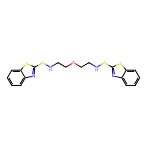 2-Benzothiazolesulfenamide, N,N'-(oxydi-2,1-ethanediyl)bis- structure