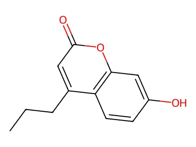 7-hydroxy-4-propyl-2H-chromen-2-one structure