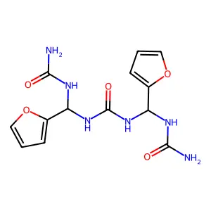 N,N'-(Carbonylbis{azanediyl[(furan-2-yl)methylene]})diurea structure