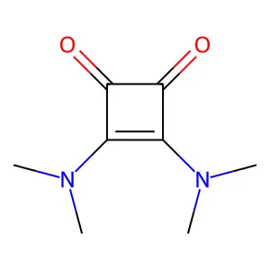 3,4-Bis(dimethylamino)-3-cyclobutene-1,2-dione structure
