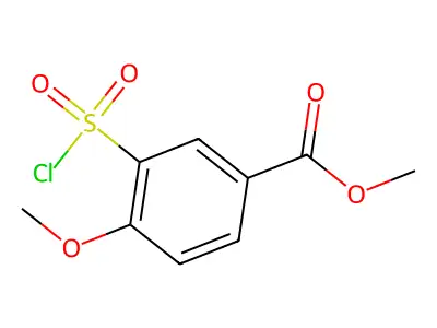 Methyl 3-(chlorosulfonyl)-4-methoxybenzoate structure