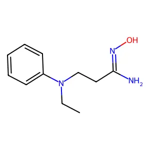 3-(N-ethylanilino)-N'-hydroxypropanimidamide structure