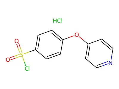 4-(Pyridin-4-yloxy)benzene-1-sulfonyl chloride hydrochloride structure