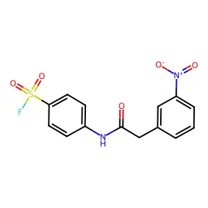 4-{[(3-Nitrophenyl)acetyl]amino}benzenesulfonyl fluoride structure