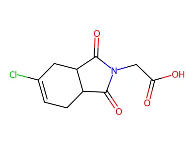 (5-chloro-1,3-dioxo-1,3,3a,4,7,7a-hexahydro-2H-isoindol-2-yl)acetic acid structure