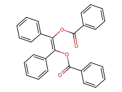 Alpha,alpha'-bis(benzoyloxy)-cis-stilbene structure