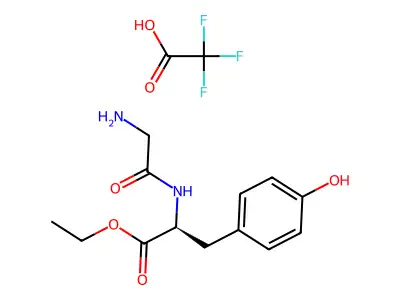 Ethyl (2S)-2-(2-aminoacetamido)-3-(4-hydroxyphenyl)propanoate structure