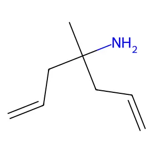 4-Methylhepta-1,6-dien-4-amine structure