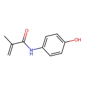 2-Propenamide, N-(4-hydroxyphenyl)-2-methyl- structure