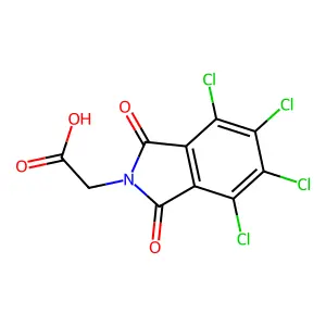 N,N-(Tetrachlorophthaloyl)glycine structure