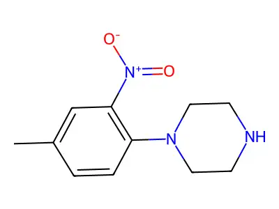 1-(4-Methyl-2-nitrophenyl)piperazine structure
