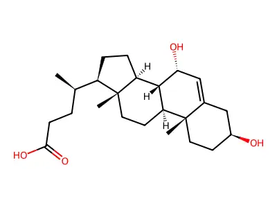 3,7-Dihydroxychol-5-en-24-oic acid structure