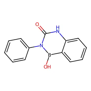1-hydroxy-2-phenyl-4H-2,4,1-benzodiazaborinin-3-one structure