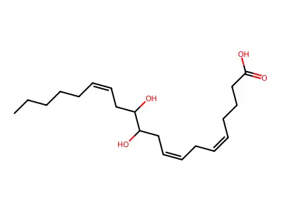 11,12-dihydroxy-5Z,8Z,14Z-eicosatrienoic acid structure