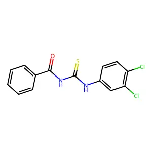 N-[(3,4-dichlorophenyl)carbamothioyl]benzamide structure