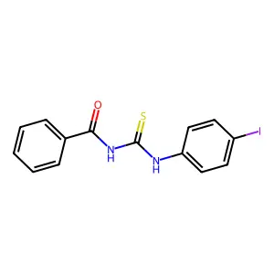 N-benzoyl-N'-(4-iodophenyl)thiourea structure