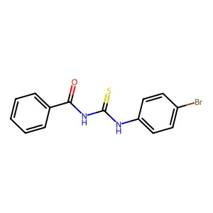 N-[(4-bromophenyl)carbamothioyl]benzamide structure