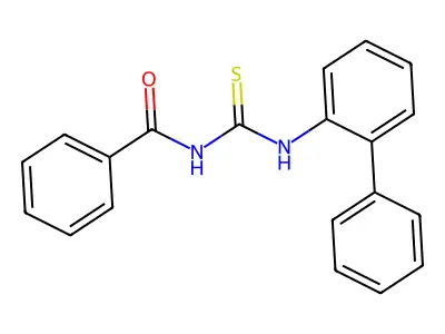 2-{[(Benzoylamino)carbothioyl]amino}-1,1'-biphenyl structure