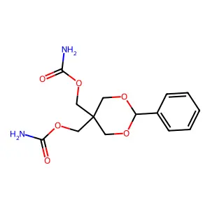 Carbamic acid, (2-phenyl-m-dioxan-5-ylidene)dimethylene ester structure