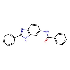 N-(2-phenyl-1H-benzimidazol-5-yl)benzamide structure