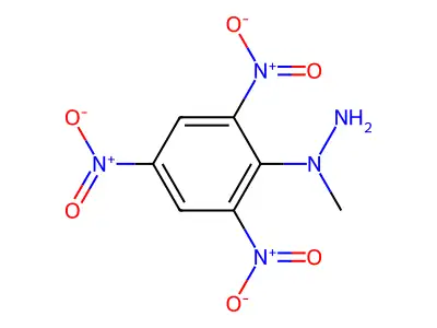 Hydrazine, 1-methyl-1-(2,4,6-trinitrophenyl)- structure