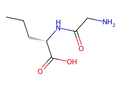 Glycylnorvaline structure
