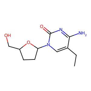 Cytidine, 2',3'-dideoxy-5-ethyl- structure