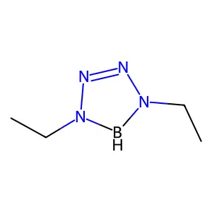 1,4-Diethyl-4,5-dihydro-1H-tetrazaborole structure