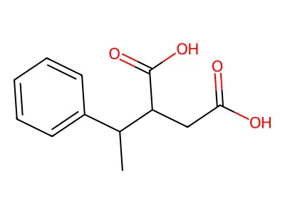 2-(1-Phenylethyl)butanedioic acid structure