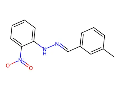 N-[(E)-(3-methylphenyl)methylideneamino]-2-nitroaniline structure