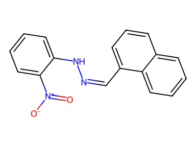 N-[(Z)-naphthalen-1-ylmethylideneamino]-2-nitroaniline structure