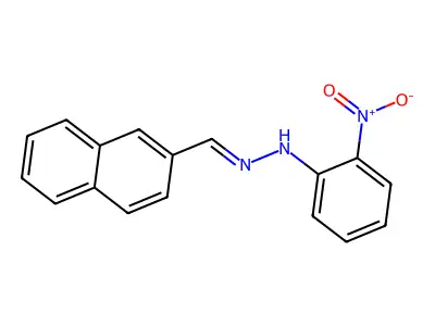 1-(2-Naphthylmethylene)-2-(2-nitrophenyl)hydrazine structure