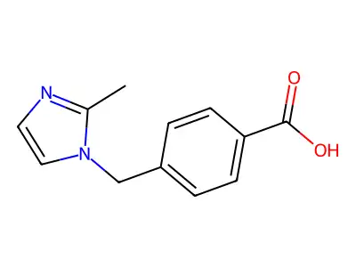 4-(2-Methyl-imidazol-1-ylmethyl)-benzoic acid structure