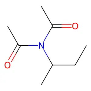 N-acetyl-N-butan-2-ylacetamide structure